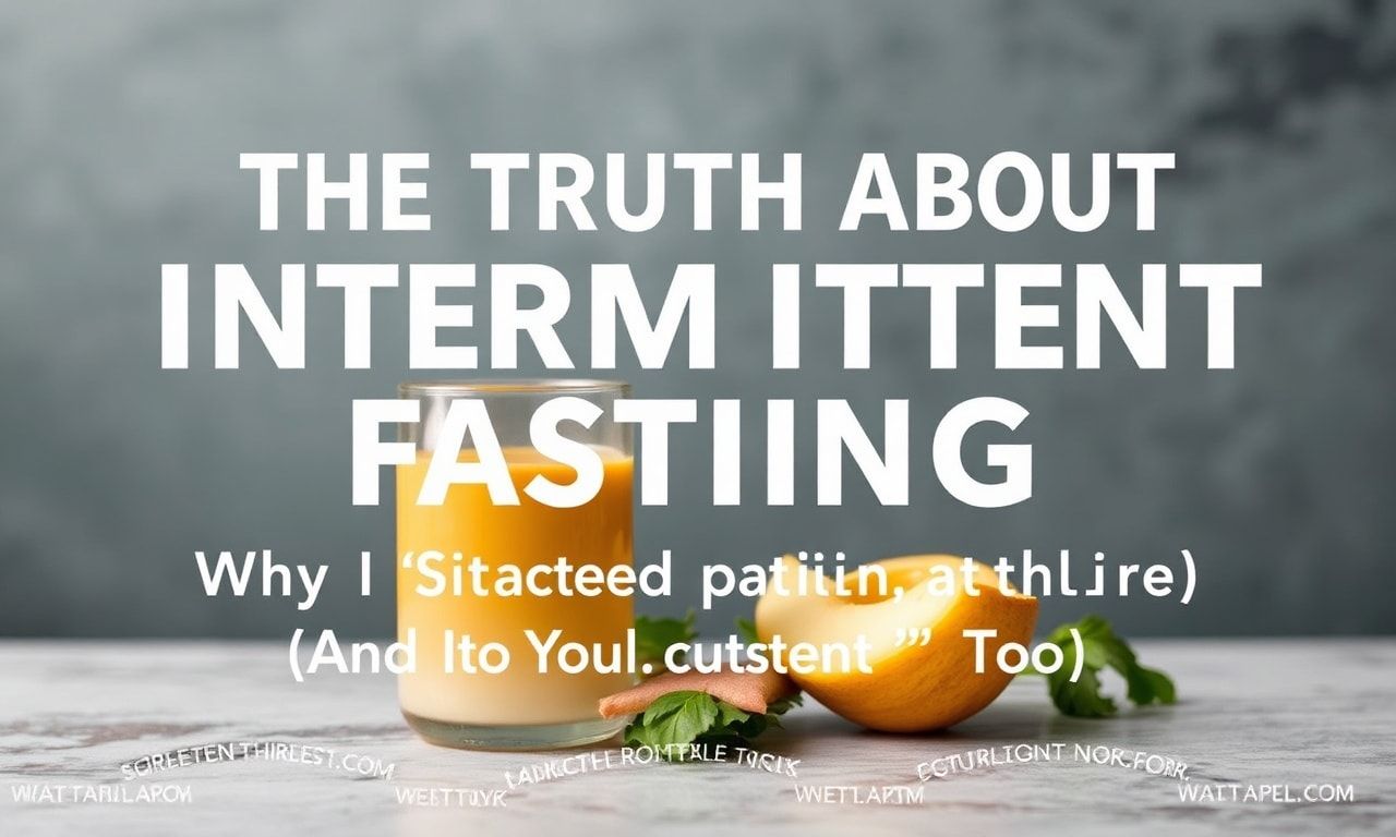 The Truth About Intermittent Fasting: Why I Quit (And Why You Should Too)